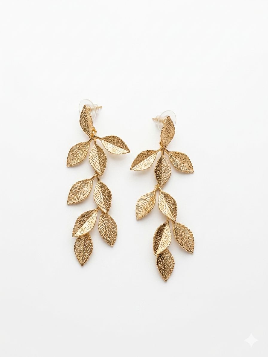 LUMI Aarna Leaf Earrings