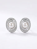 LUMI Pearl Halo Studs