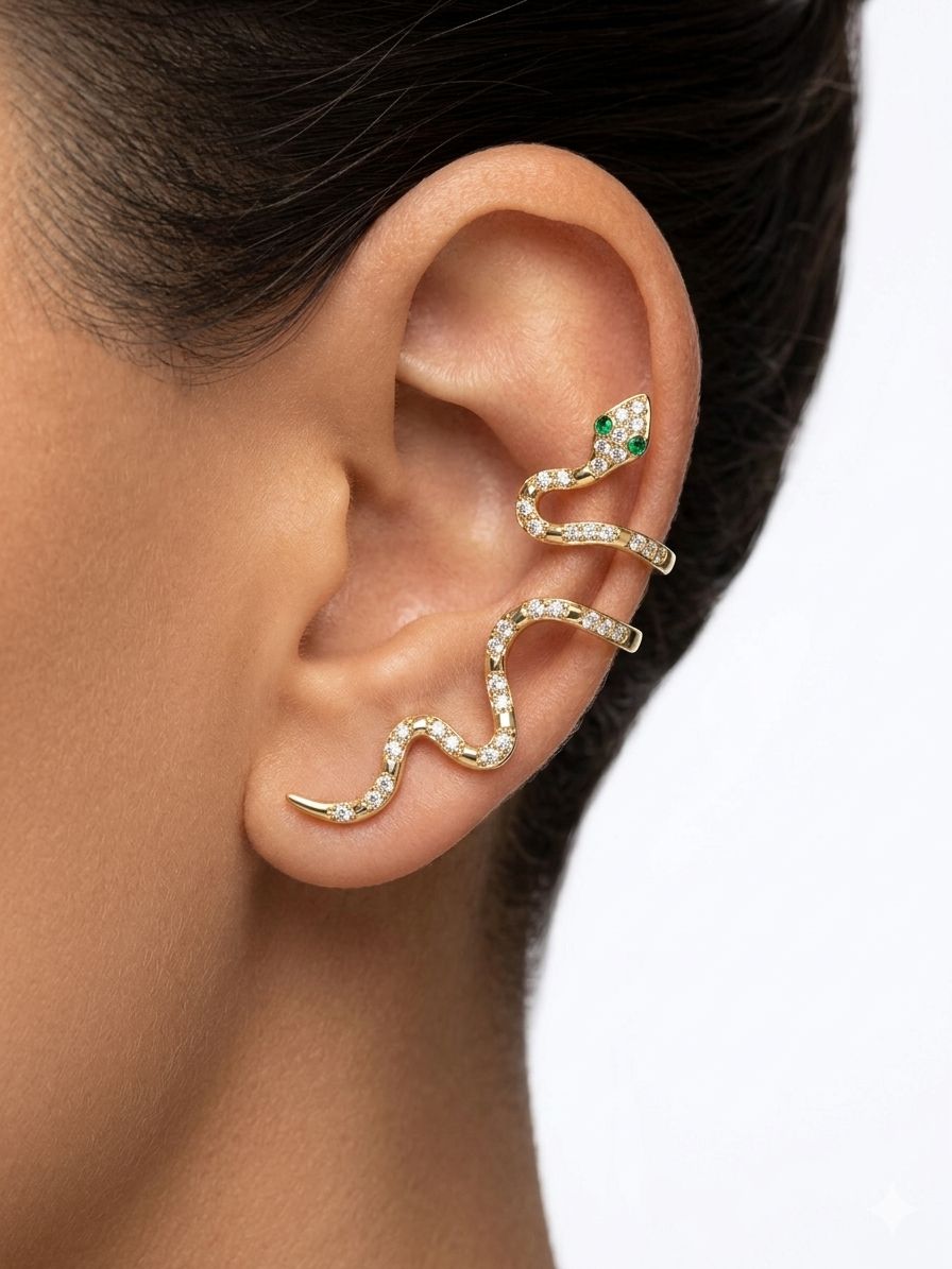 LUMI Nysa Snake Ear Cuff