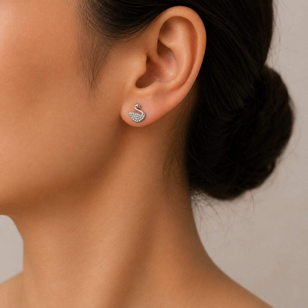 Nano Swan Grace Studs
