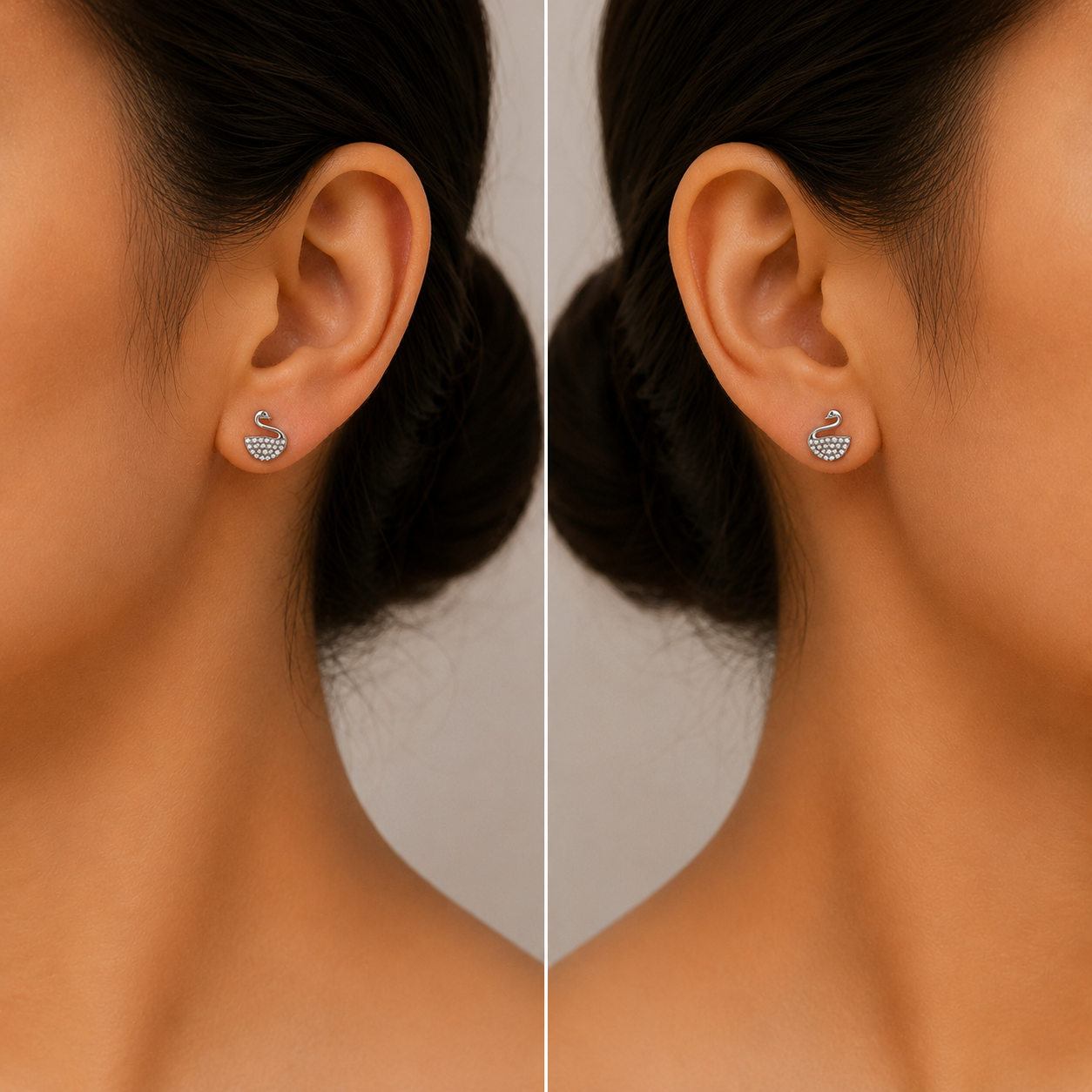 Nano Swan Grace Studs